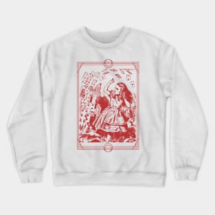 Alice In Wonderland Tarot Card Crewneck Sweatshirt